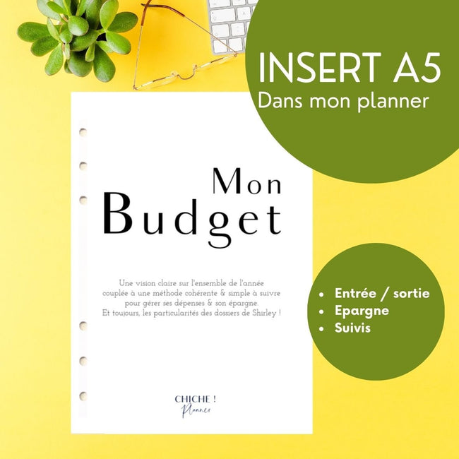 La recharge Budget - Feuilles de budget annuel et mensuel Vierge - Les jours souples