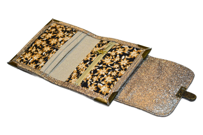 Portefeuille bronze artisanal – Édition Liberty Vintage - Shirley Chiche planner