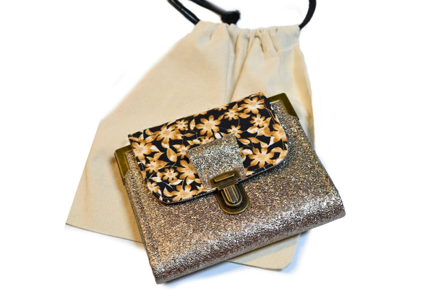 Portefeuille bronze artisanal – Édition Liberty Vintage - Shirley Chiche planner