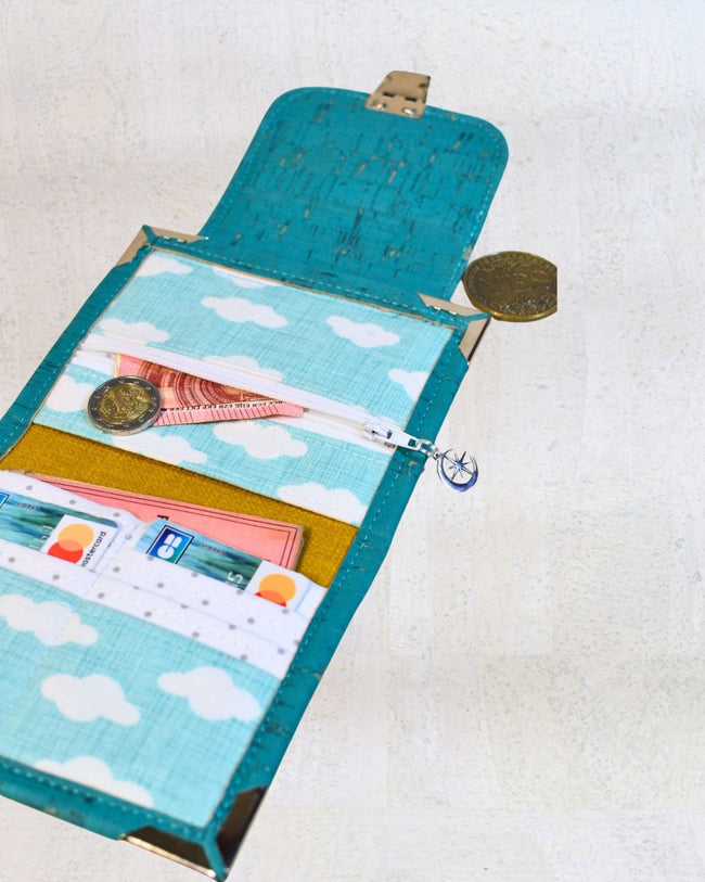 Portefeuille compact « Lagon des Rêves » - Les jours souples