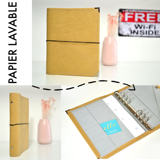 Papier lavable / Cuir de papier / Washing paper / Cuir vegan - Les jours souples
