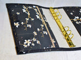Agenda rechargeable noir éclat d'or