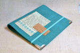 Agenda rechargeable Turquoise & lettres