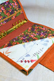 Agenda poétique orange, fermoir Oiseau