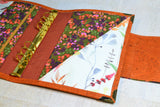 Agenda poétique orange, fermoir Oiseau