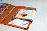 Agenda poétique orange, fermoir Oiseau
