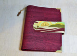 Agenda rechargeable chocolat & paysage rose