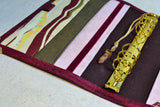 Agenda rechargeable chocolat & paysage rose