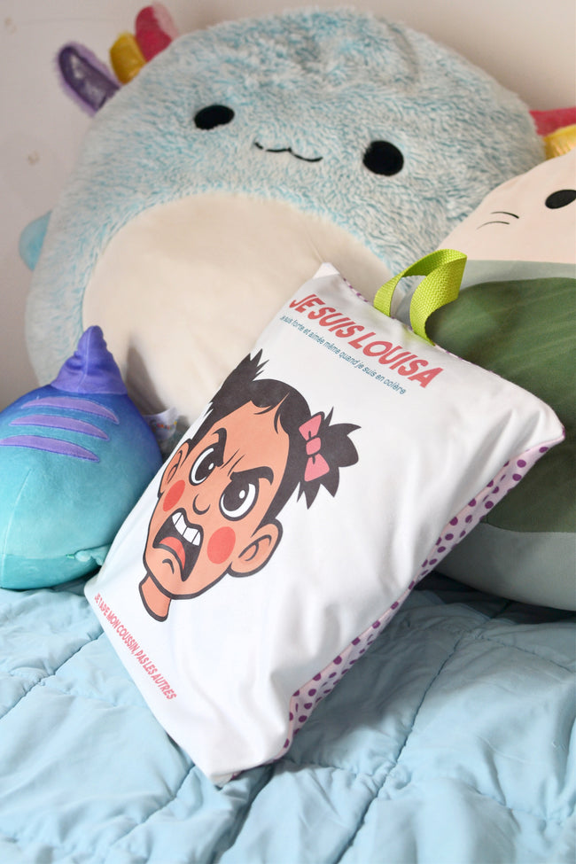 Personnalisation de coussin à émotion pour enfant