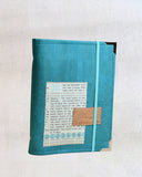 Agenda rechargeable Turquoise & lettres