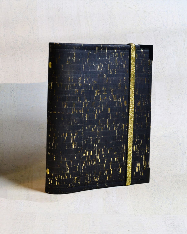 Agenda rechargeable noir éclat d'or