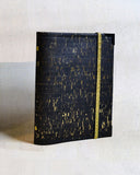 Agenda rechargeable noir éclat d'or