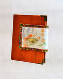 Agenda poétique orange, fermoir Oiseau