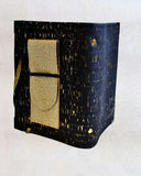 Agenda rechargeable noir éclat d'or
