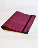 agenda A5 fait main pour femme, Organiseur en liège rouge bordeaux Les Essentiels "Oxford" - fiches de révision ou agenda - shirley chiche Les jours souples