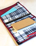 agenda A5 fait main pour femme, Organiseur en liège rouge bordeaux Les Essentiels "Oxford" - fiches de révision ou agenda - shirley chiche Les jours souples