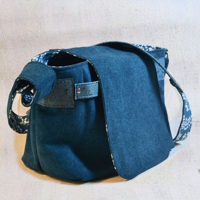 Cabas “Bouquet blanc” chaine en métal, Format L - Les jours souples