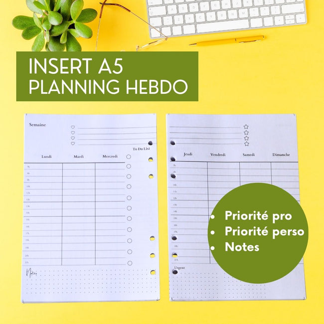 Agenda poétique orange, fermoir Oiseau