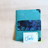 J’ai besoin de… Clarté ! Organiseur A5 en liège turquoise – Modèle unique fait main - Les jours souples