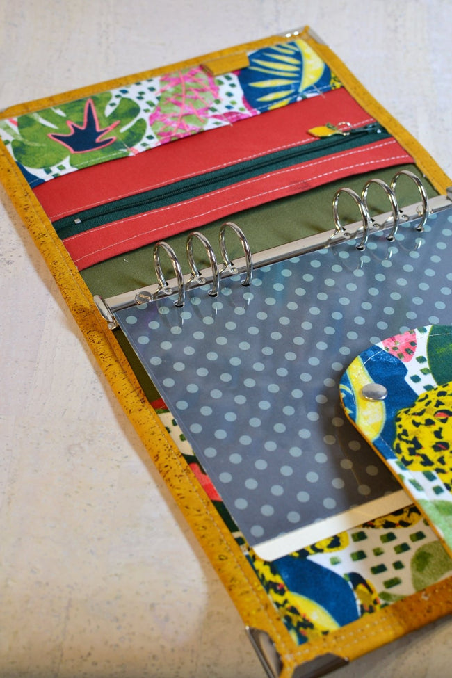 J’ai besoin de… Ressentir ! Organiseur A5 en liège jaune ocre – Modèle unique fait main - Les jours souples