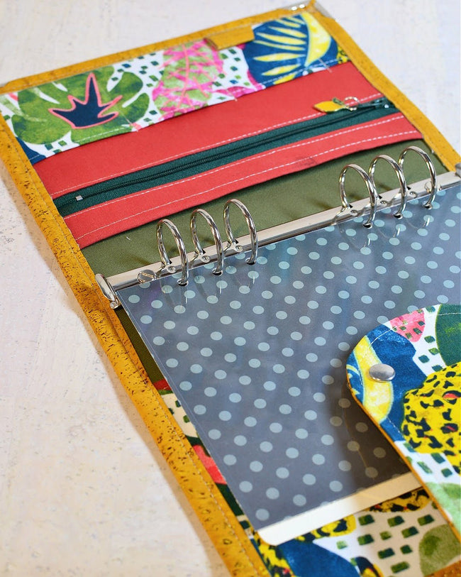 J’ai besoin de… Ressentir ! Organiseur A5 en liège jaune ocre – Modèle unique fait main - Les jours souples