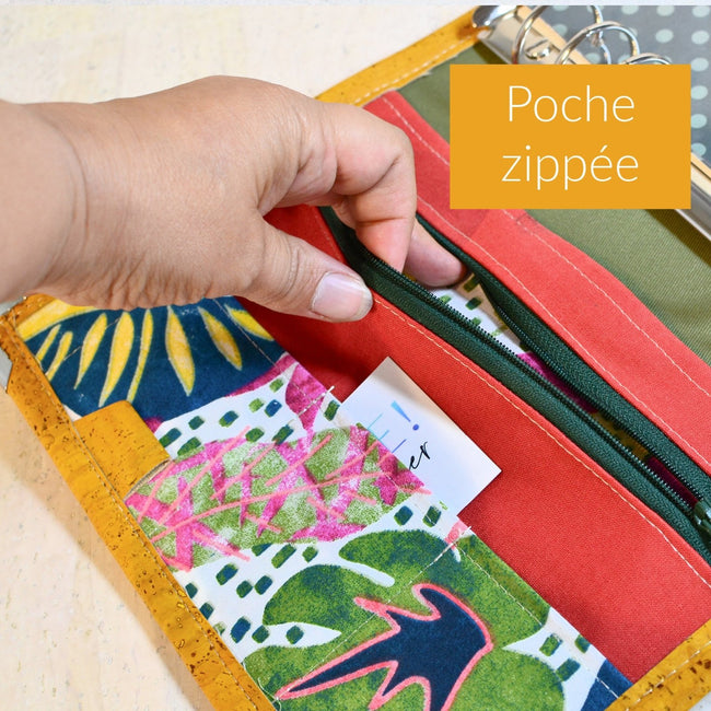 J’ai besoin de… Ressentir ! Organiseur A5 en liège jaune ocre – Modèle unique fait main - Les jours souples