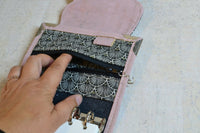 Mini Planner Rechargeable A7 "Lola" en liège naturel rose. Fait main - Les jours souples