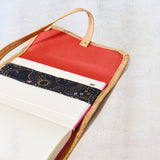 Housse modulable en liège végétal naturel pour carnet, couverture agenda 2026, livre A5 - Les jours souples