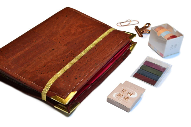 Organiseur A5 Fauve en liège - Pack agenda 2025 - Shirley Chiche planner