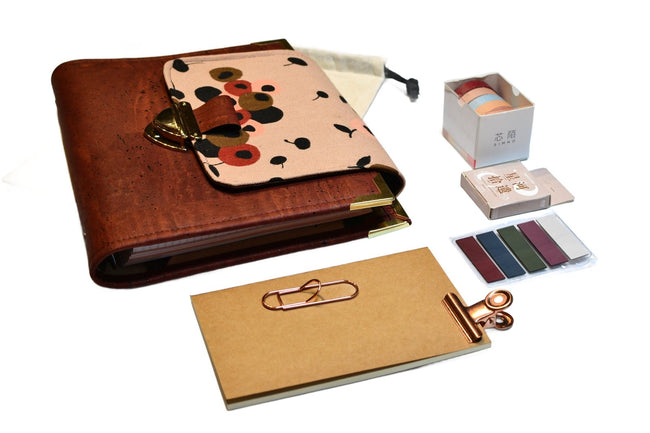 Organiseur A5 Magique 3 liège Fauve & nude - Pack agenda 2025 - Shirley Chiche planner