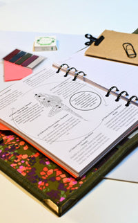 Organiseur A5 Magique 4 liège étincelles kaki - Pack agenda 2025 - Shirley Chiche planner