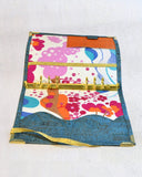 agenda A5 fait main pour femme, Organiseur en liège bleu pétrole jeans , pour fiches de révision ou agenda 2026 - shirley chiche Les jours souples