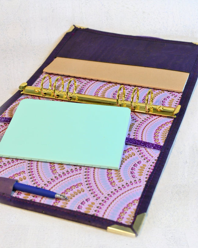 Organiseur en liège A5 Les Essentiels "Magie" pour fiches de révision ou agenda - Les jours souples