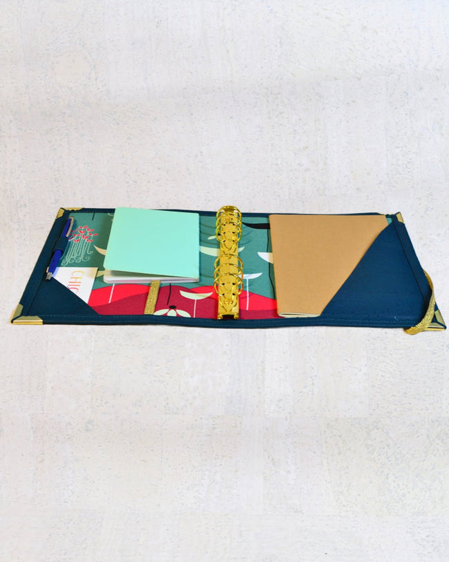 Organiseur en liège A5 Les Essentiels "Océan" pour fiches de révision ou agenda - Les jours souples