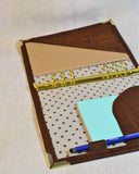 Organiseur en liège A5 personnalisable Les Essentiels "Billy", pour fiches de révision, recettes ou agenda - Les jours souples