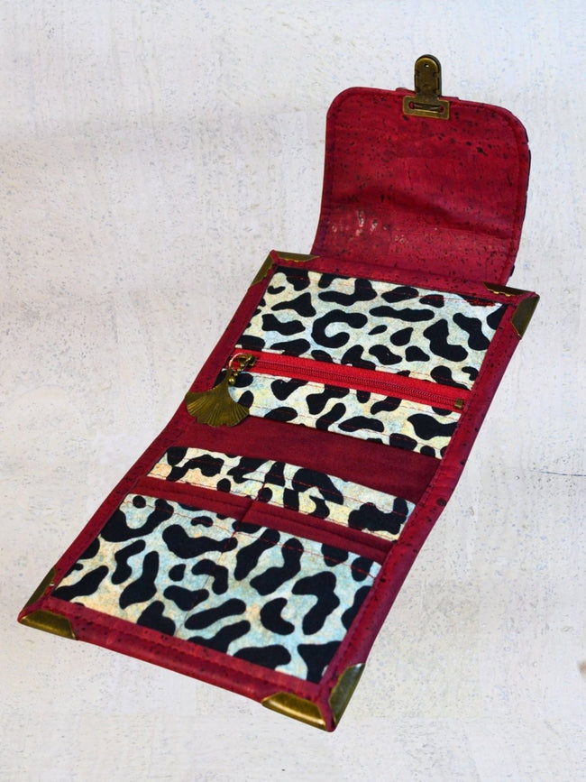 Portefeuille compact « Bordeaux Sauvage » - Les jours souples