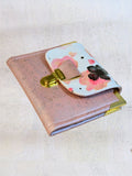 Portefeuille compact « Bouquet Rose » - Les jours souples