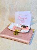 Portefeuille compact « Bouquet Rose » - Les jours souples