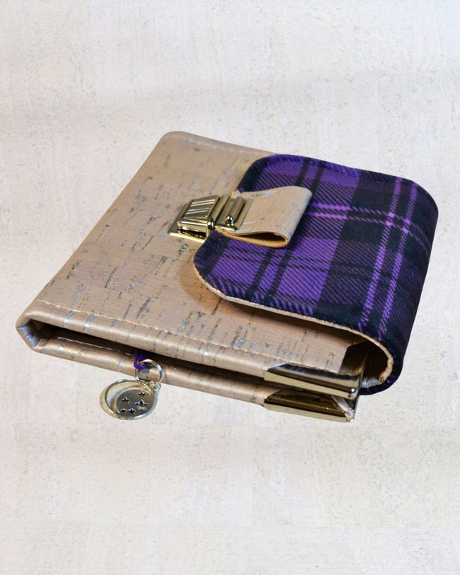 Portefeuille compact « Portefeuille « Lune écossaise » - Les jours souples