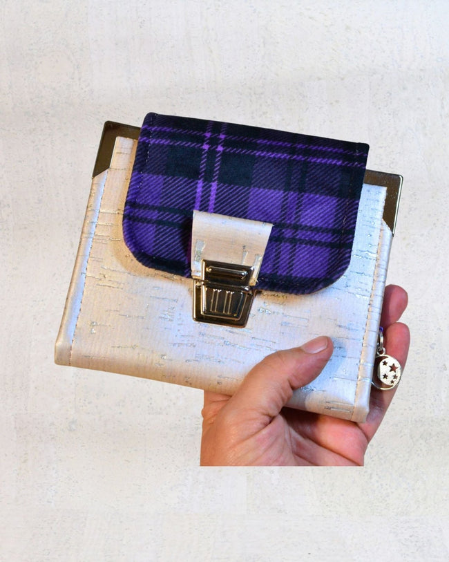 Portefeuille compact « Portefeuille « Lune écossaise » - Les jours souples