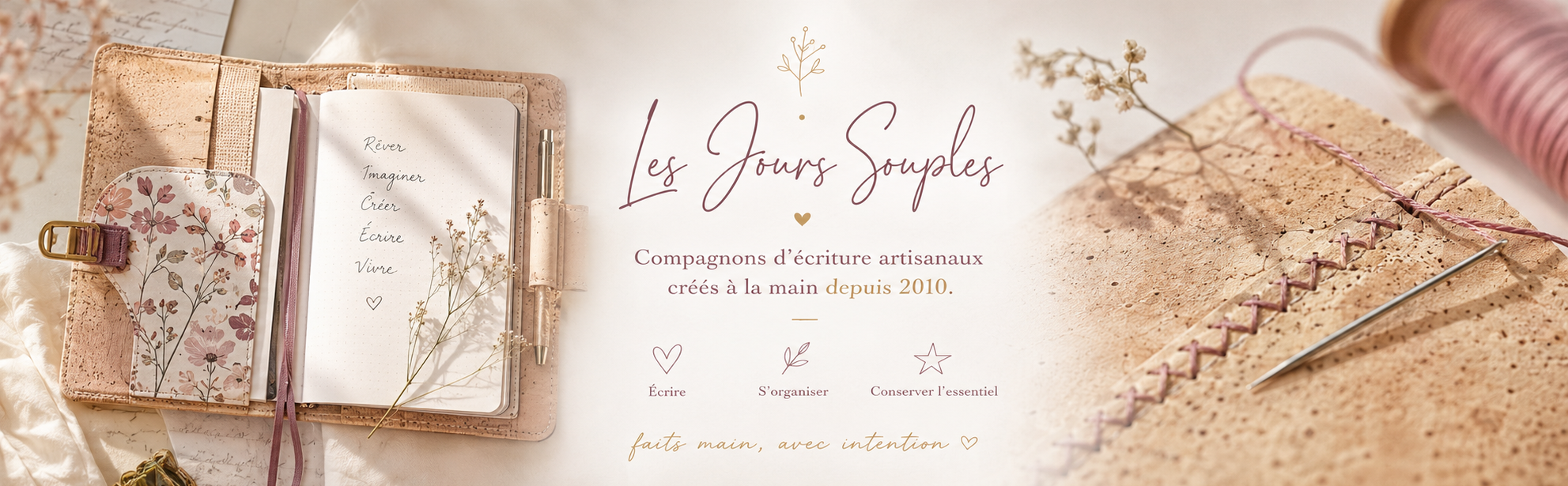 les jours souples créations artisanales en liège pour l'organisation des femmes sensibles