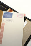 bullet journal masking tape jours de la semaine organisation du mois