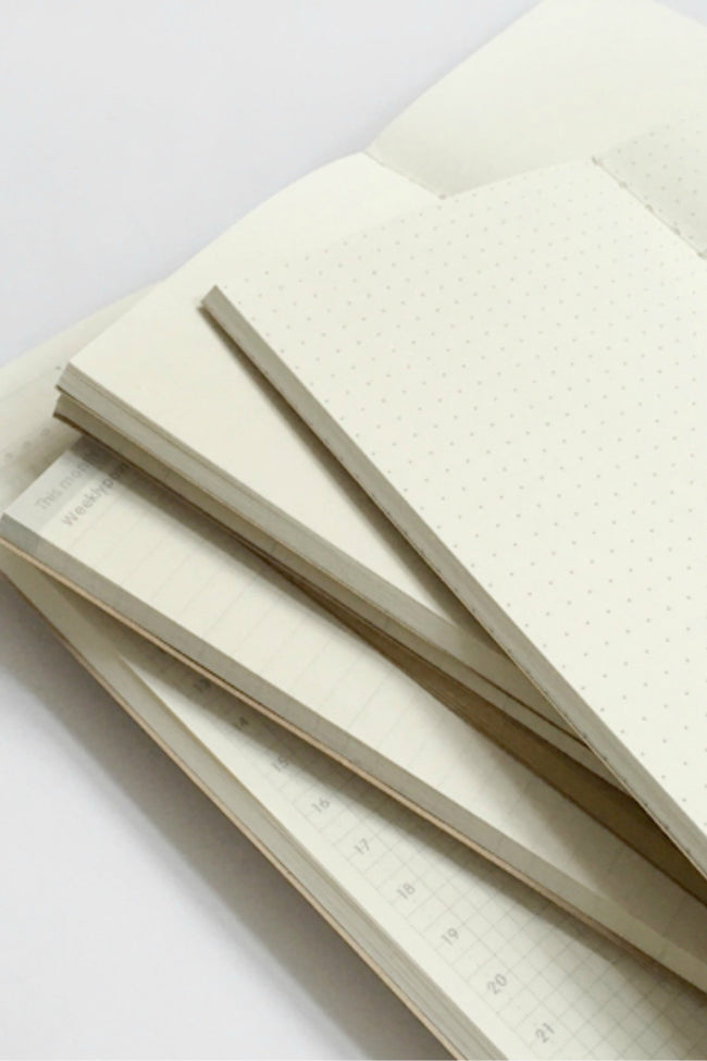 carnet ou recharge pour TN traveler's notebook format regulier regular 
