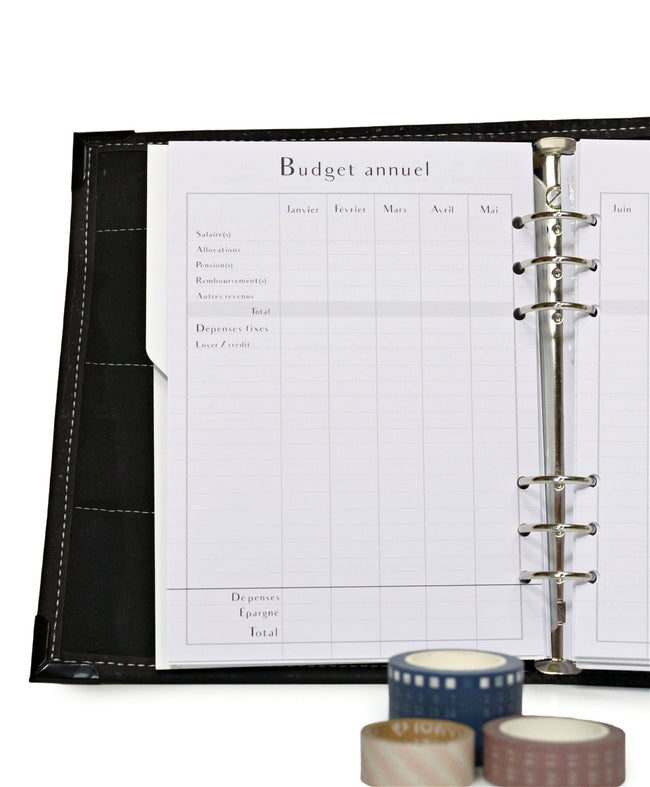 La recharge Budget - Feuilles de budget annuel et mensuel Vierge - Shirley Chiche planner