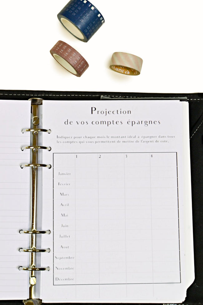 La recharge Budget - Feuilles de budget annuel et mensuel Vierge - Shirley Chiche planner