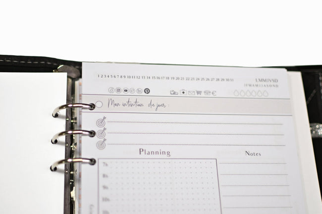 La recharge de planning à la journée pour rester concentré.e ! - Shirley Chiche planner