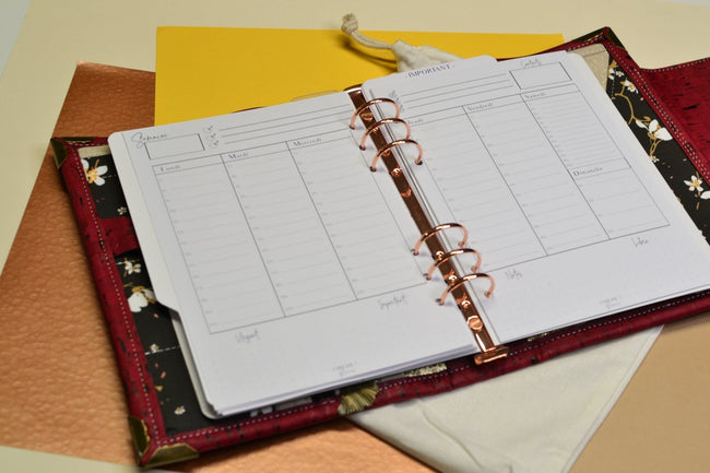 La recharge perforée pour votre planning hebdomadaire - Shirley Chiche planner