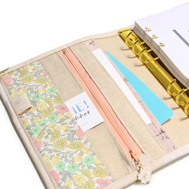 L'Elégant Pastel : l'organiseur A5 avec une poche zippée en plus - Shirley Chiche planner
