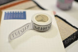 Masking tape pour avoir de super beaux jours de la semaine - Shirley Chiche planner