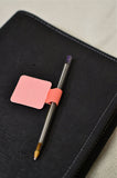 Porte-stylo à coller pour carnet - Noir ou corail - Shirley Chiche planner